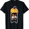 Funny Spooky Scary Gnome Halloween Jackolantern Dracula T-Shirt