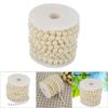 8mm Size Pearl Beads Garland White Faux Pearl Pearl Bead Roll Beige Color 10M Beads Garland Floral Centerpieces