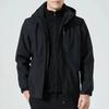 Jaqueta Masculina de Alto Desempenho Impermeável e à Prova de Vento - Capa de Chuva Respirável, Leve com Capuz Removível para Caminhada, Escalada & Atividades ao Ar Livre