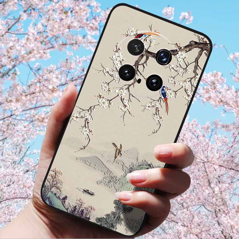 For Honor Magic7 Pro / Magic7 5G Cases 3D Relief Flower Emboss Soft Silicone For Magic7 Pro Magic 7 3D Cartoon Back Cover Cases