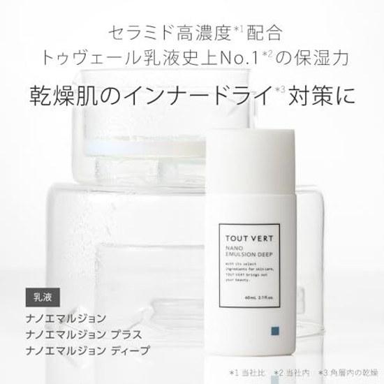 High Concentration Ceramide Tuveil Nano Emulsion Deep Lotion 60mL Dry Skin Sensitive Moisture Inner Hydrating 12 Hyaluronic Acid