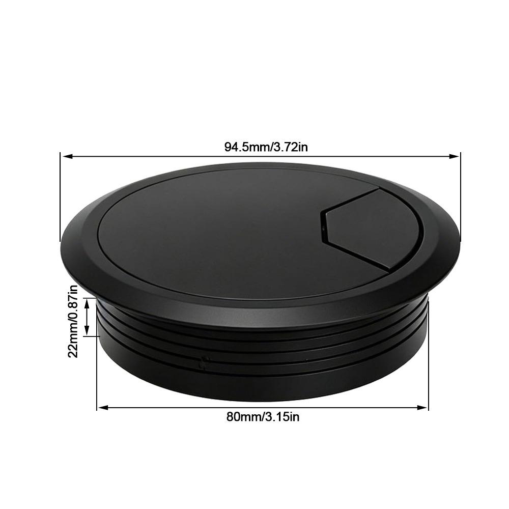 6pcs 80mm Desk Grommet Round Desk Hole Cover Practical Cord Grommet Countertop