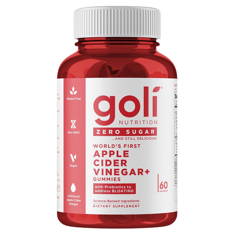 World's First Apple Cider Vinegar+ Gummies, Zero Sugar, 60 Gummies