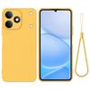 Case for Note 80 4G Liquid Silicone - Silicone, Yellow, With Lanyard