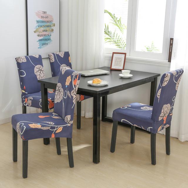 Housse de chaise en Spandex, élastique, extensible, pour salle à manger, imprimé Floral, multifonction, universelle, universelle 1piece
