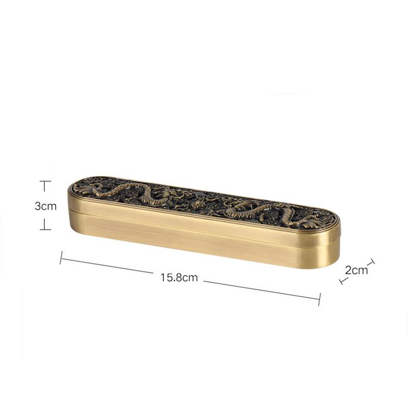 Arzător de tămâie Dublu Dragon Stil Chinezesc Nou Metal 15.8cm Suport pentru Bețișoare de Tămâie Aliaj Decor Ornamente Casă Ceainărie