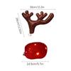 Car Antler Decoration Reindeer Christmas Decoration Kit with LED Light Up Car Truck Vehicle Costume Christmas Antler Deer Decor