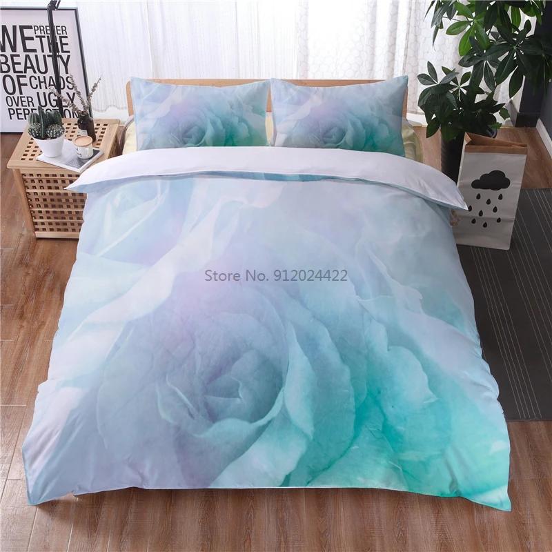 Black White Geometric 3d Bedding Sets Marble Digital Printing Duvet Cover Set with Pillowcase Home Textile Europe Australia Size