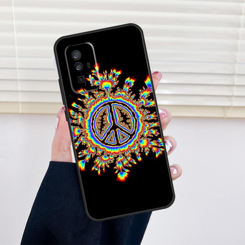 Psychedelic Art Peace Cover For Xiaomi 13 14 15 Ultra 11T 12T 13T 14T Pro POCO X7 Pro X3 X5 X6 M6 F5 F6 Pro Case