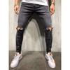 Men's Jeans Ripped European and American Long Zipper Men's Pencil Pants