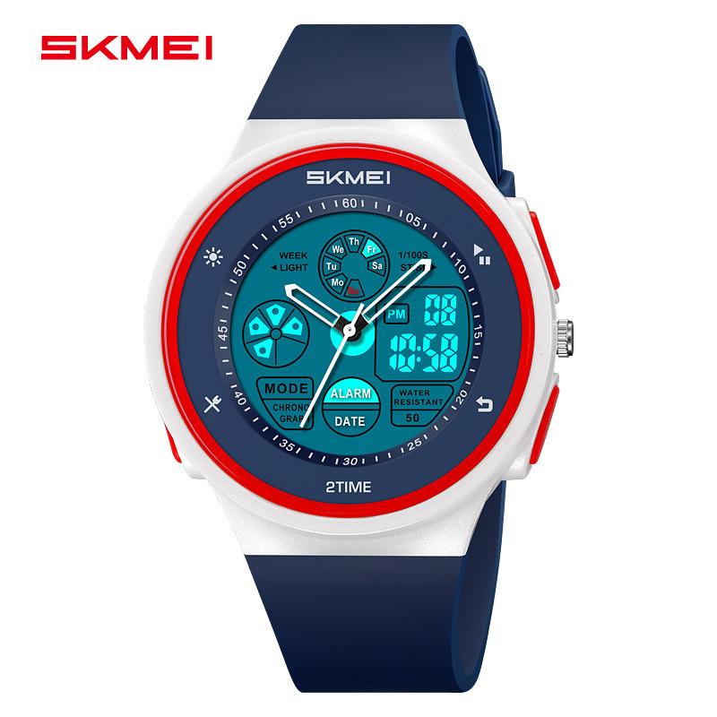 Fashion Versatile Men's Electronic Watch Multifunctional Outdoor Sports Electronic Watch Student Luminous Waterproof Watch