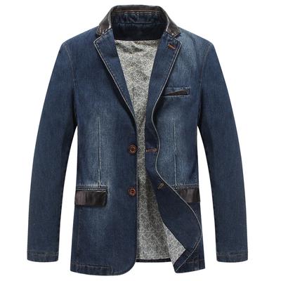 Casual Brand Clothing Slim Fit Jeans Blazer Masculino Suit Jacket