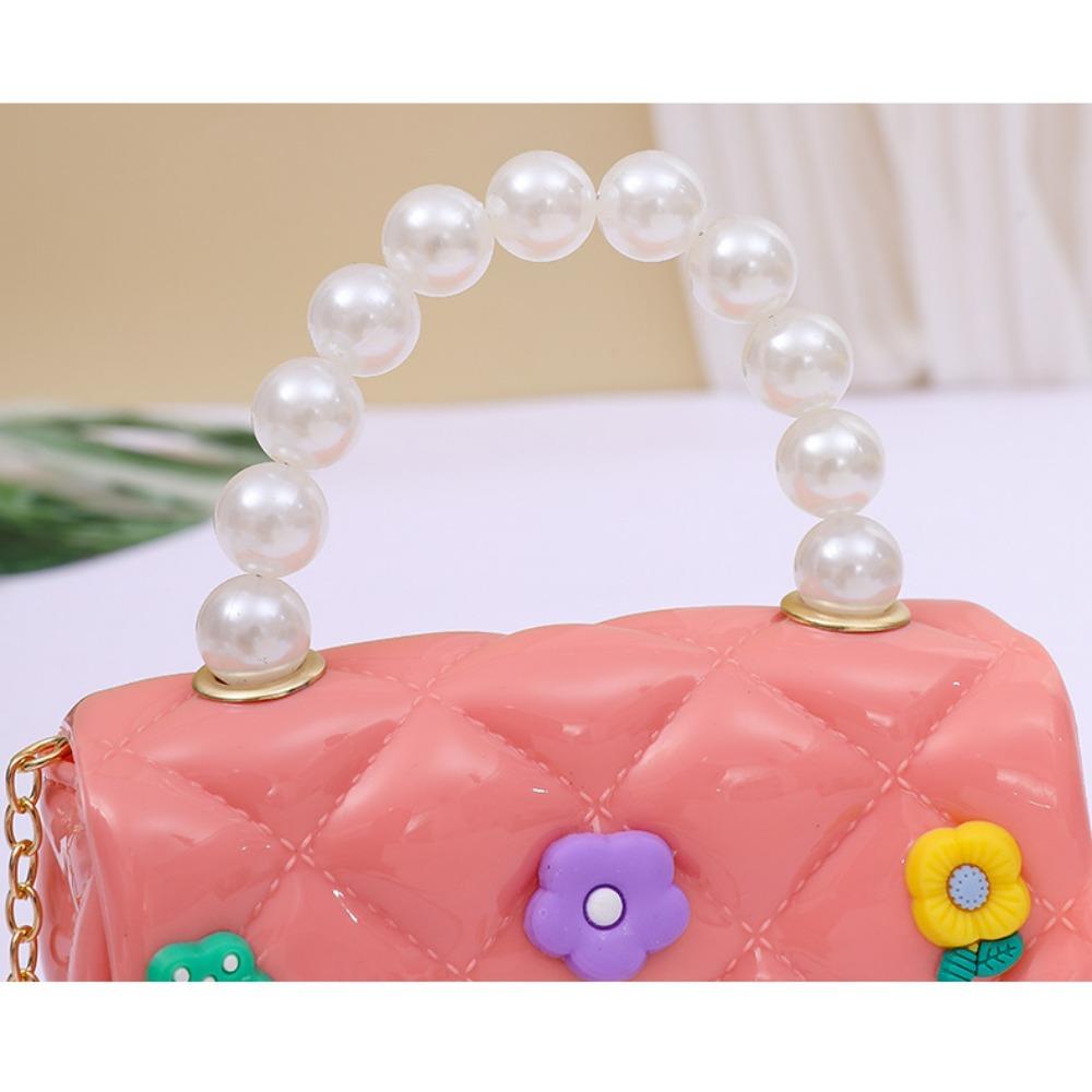 Ručne vyrobená záplata DIY mini taška reťazka crossbody taška princezná taška detská peňaženka na drobné gélová taška