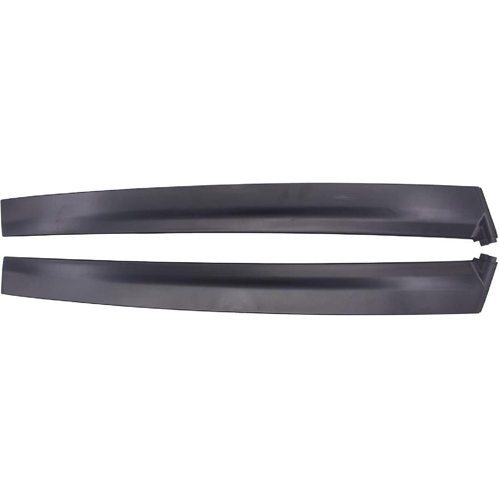 ApplianPar Gloss Black Driver and Passenger Side B Pillar Molding Trim Cover for Honda Civic 1992-1995