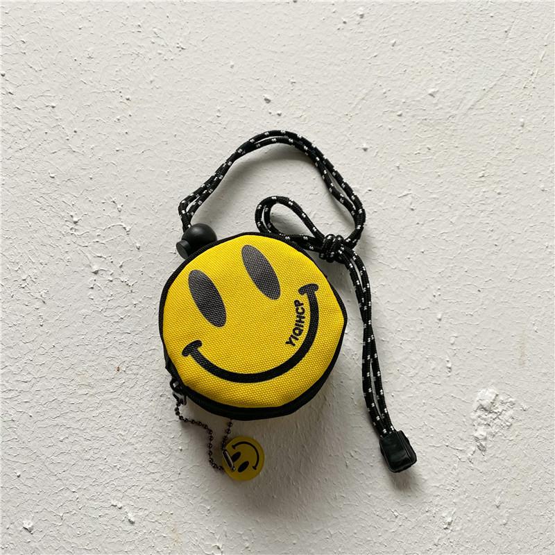 

Adorable Mini Canvas Crossbody Bag For Kids With Cute Smile Design For Everyday Use