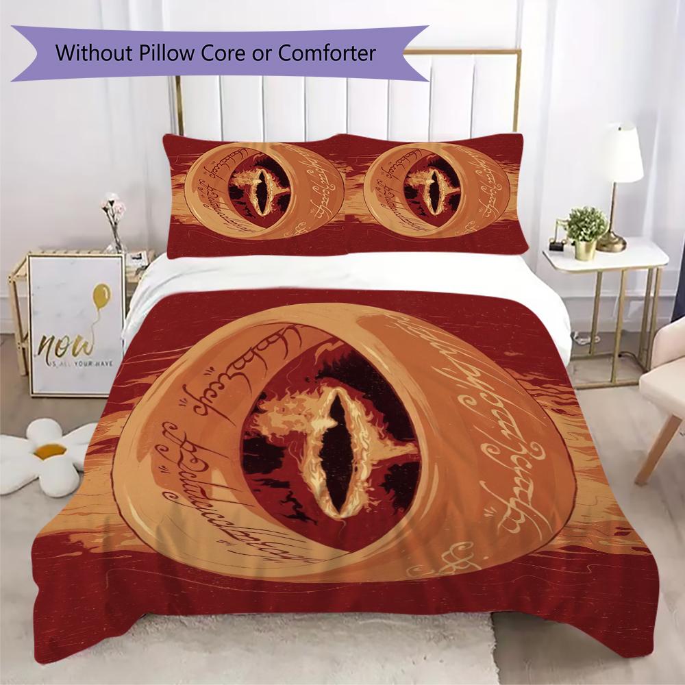 1PC The Lord of the Rings Bedding Quilt Set Quilt Cover Pillowcase Home Decoration Birthday Gift (1 * duvet cover + 2 * pillowcase, without core)A2