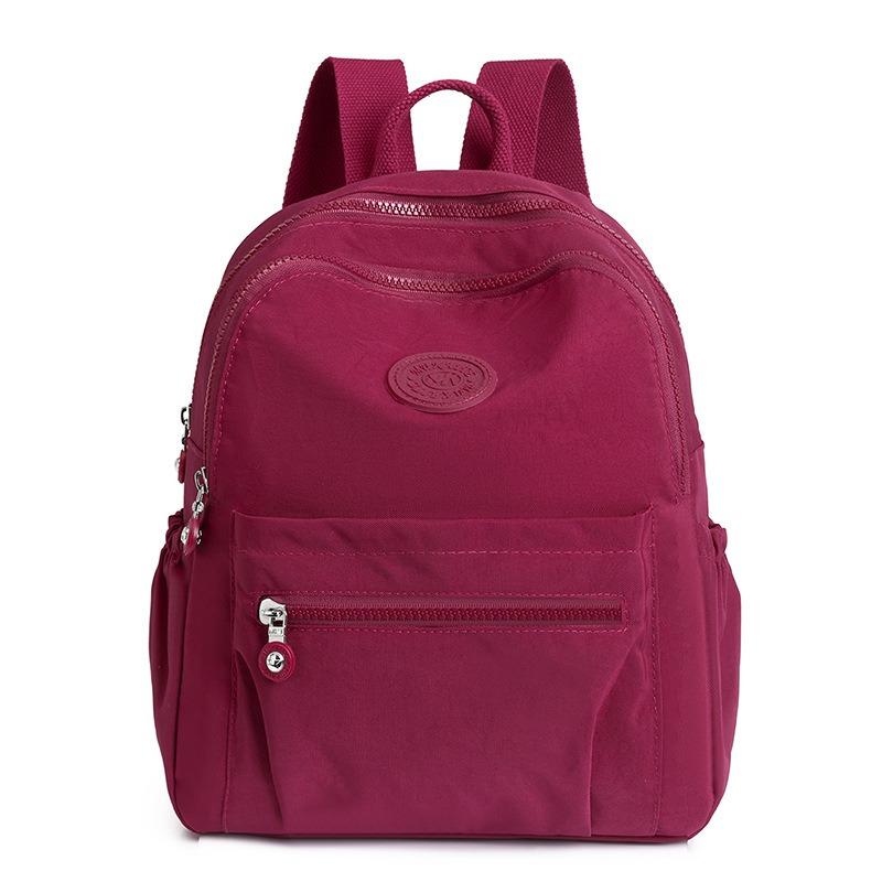 

Backpack women s 20 new models, fresh and sweet nylon backpack, fashionable, casual and light travel schoolbag