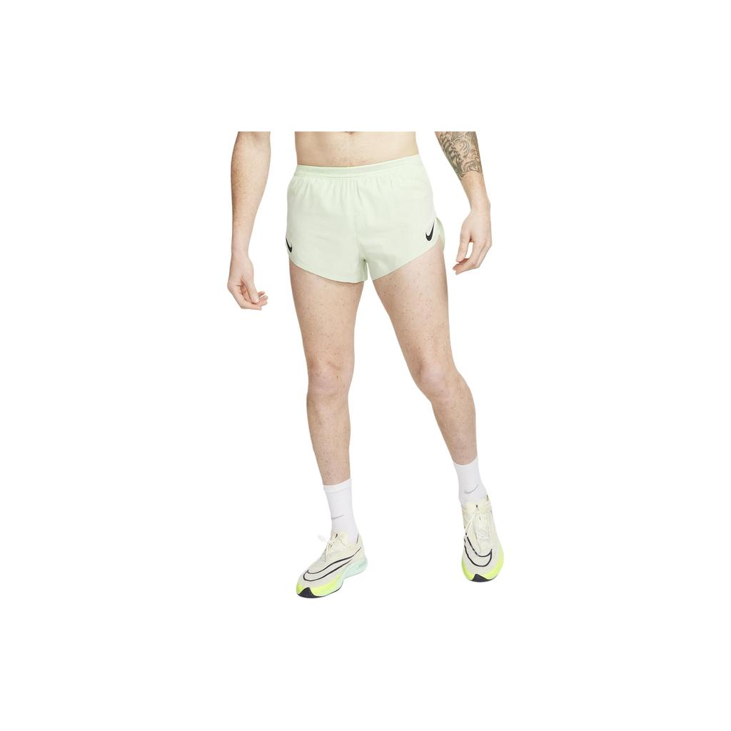 Nike AeroSwift Solid Logo Fitness Shorts Men Shorts Steam-Green FN3349-376