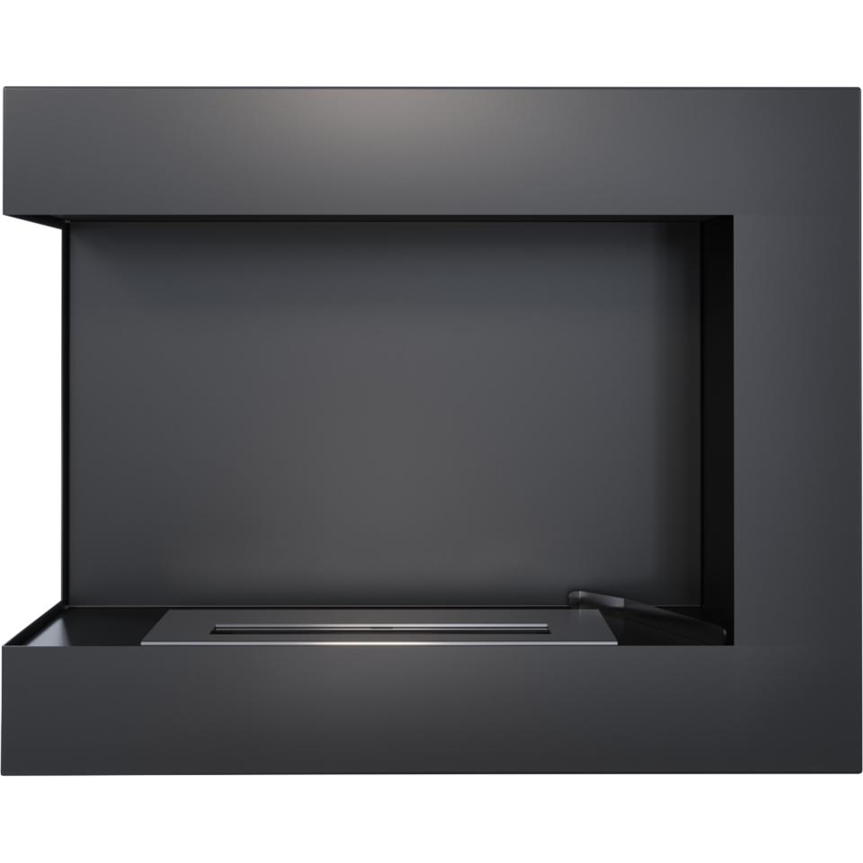 Chimenea de bioetanol izquierda con juego de piedras decorativas