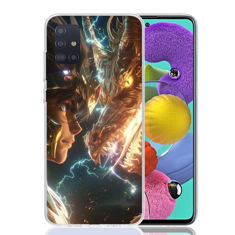 Saint Seiya Cool Phone Case For Samsung Galaxy A52 A32 A22 A12 A02S A50S A30S A51 A31 AA71 Note 20 Ultra 10 S10 Plus Galaxy A52