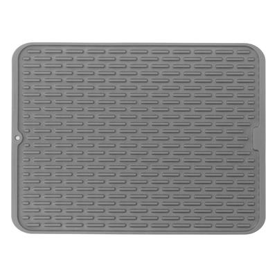 Dish Drying Mat Silicone Easy To Clean Anti Scald Heat Resistant Dish Mat for Home Kitchen Type 2