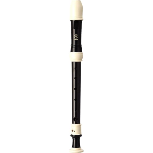 Yamaha YRS-301III German Style Soprano Recorder, ABS Resin, with Antibacterial Cap Set
