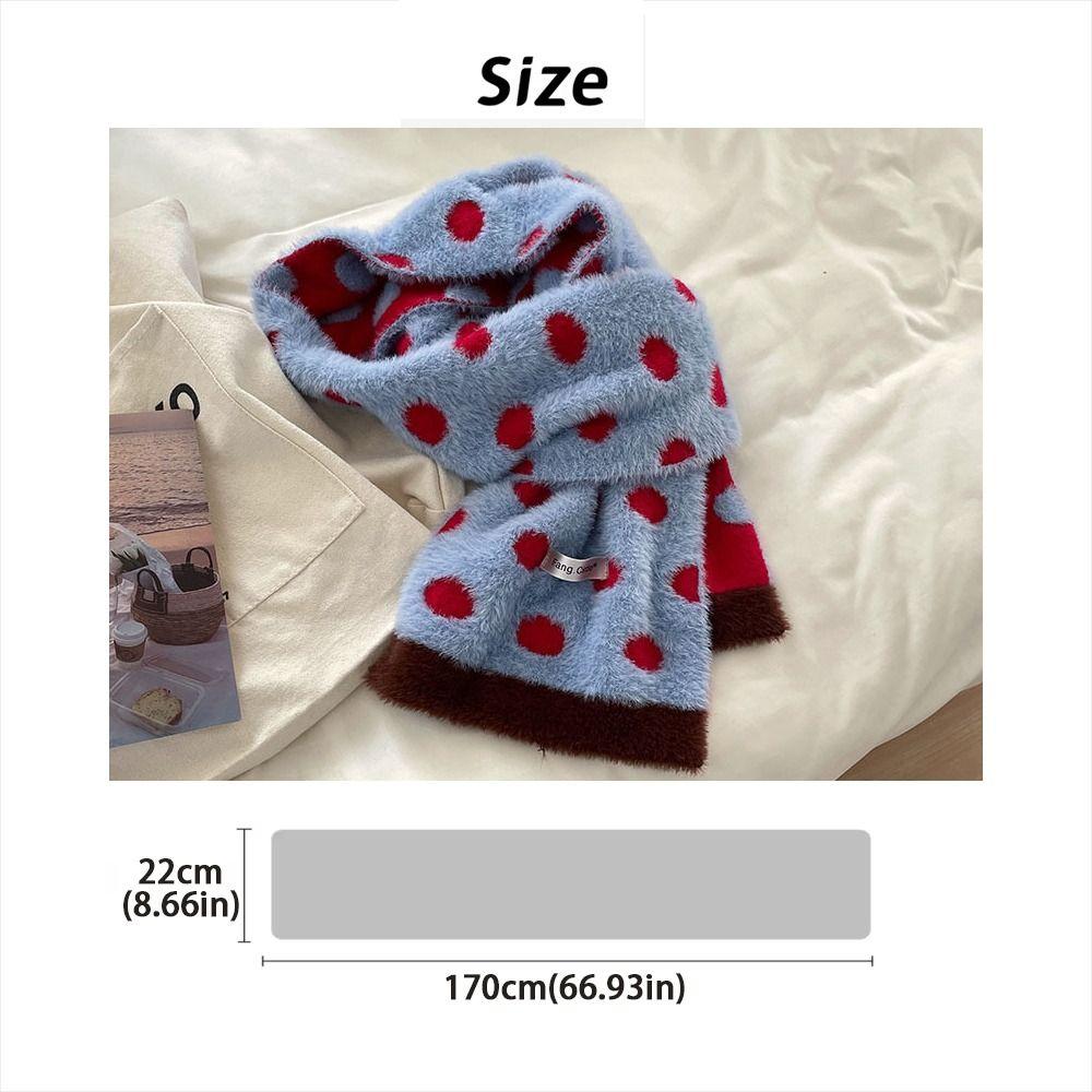 Double-Sided Color-Block Scarf Soft Plush Long Scarf Fashionable Luxury Wraps Shawl  Autumn Winter