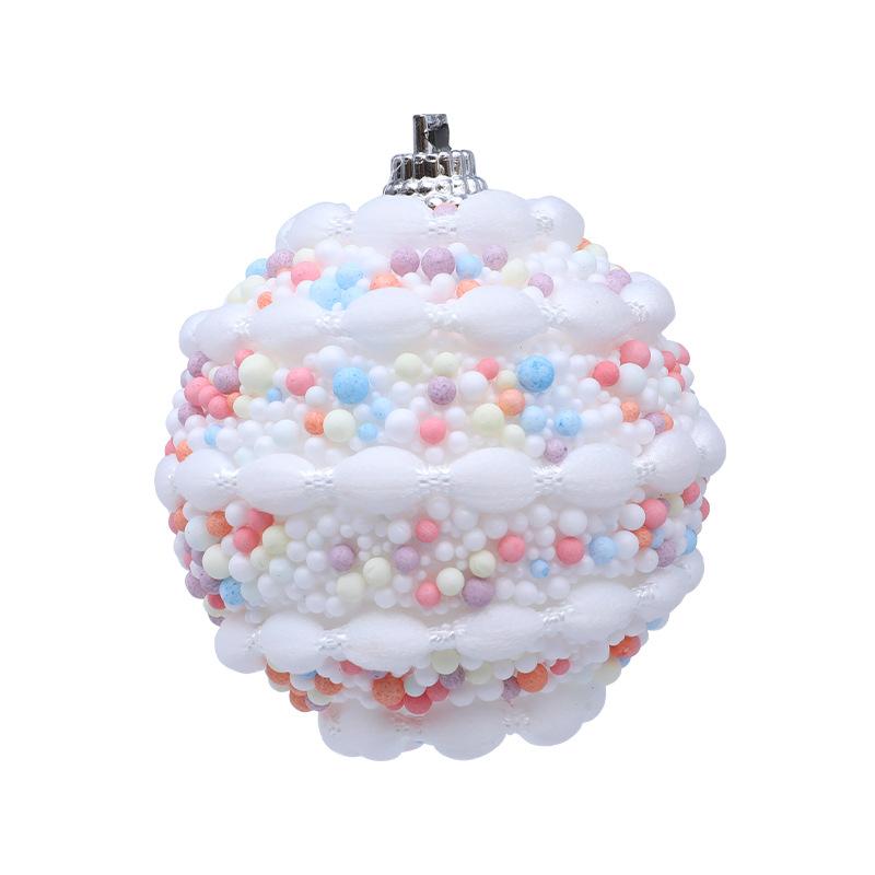 Weihnachtskugeln Blasen Kugeln Weihnachtsbaum Kreativer Dekor Anhänger 6cm Weihnachtliche Farb Punkte Bob Kugel Anhänger