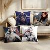 Game The First D-Descendant Cushion Cover Soft Short Plush Pillow Cover Smooth Cozy Texture Aesthetic Cushion Case Home Decor