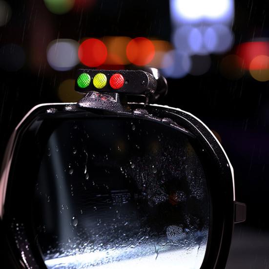 Car Rearview Mirror Rain Shield with Wind Lights Universal Rain Guard for Car Side Mirror Anti-Fog Weather-Resistant Car Accessories