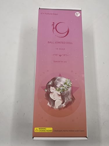 ICY Fortune Days BJD Doll, 19 Improved Articulated Dolls, 1/6 Scale BJD Toy, 4 Different Pupil Colors (8+(02))