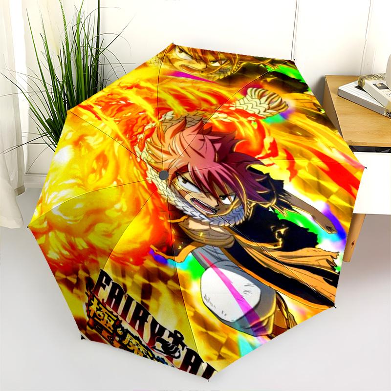 Fairy Tail Extreme Magic Dance Folding Umbrella Suitable For All Seasons 8 Paraphenoid Bones Gift Umbrella Outdoor