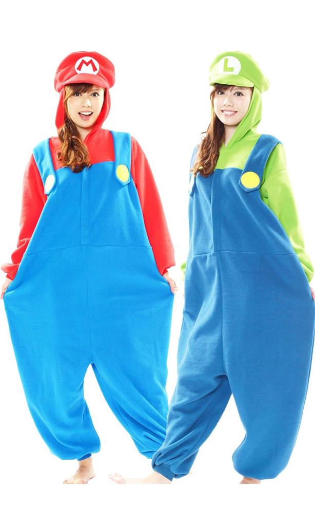 Super Mario Bros. Mario Kigurumi Costume, Unisex, One Size Fits All