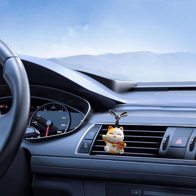 Lovely Cat Car Air Freshener Aromatherapy Machine Cute Animal Interior Accessories Car Air Conditioning Outlet Perfume Clip