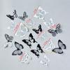 18Pcs/Set Crystal Butterfly Wall Sticker Garden Beautiful 3D Butterflies Room Home Decor Stickers Wedding Decoration Art Decals