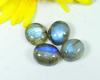 Rainbow Blue Labradorite Oval Shape Cabochon 03-12MM Loose Gemstone 4Pcs Lot LM-1117