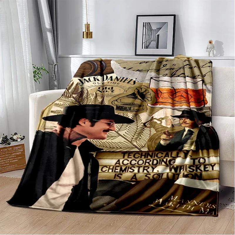 Jose Pedro flannel blanket, home office leisure sofa blanket, multi-functional travel portable warmth blanket gift blanket