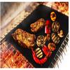 2Pcs Heat-Proof Bbq Grill Mat Non-Stick Reusable Cooking Sheet for Shrimp Steak Veggie Bbq on All Grill Types