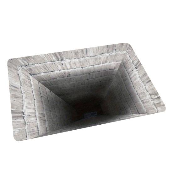 3D Optical Illusion Floor Mat Bottom Soft Memory Non-Slip Rug with Anti-Slip Foam Cushion Visual Distortion