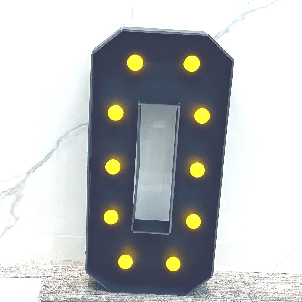 With Yellow Light Black 3FT 91.5cm Marquee Numbers – Fits Birthdays, Anniversaries, Back-to-School & Retirements – Adorn with Balloons/Flowers