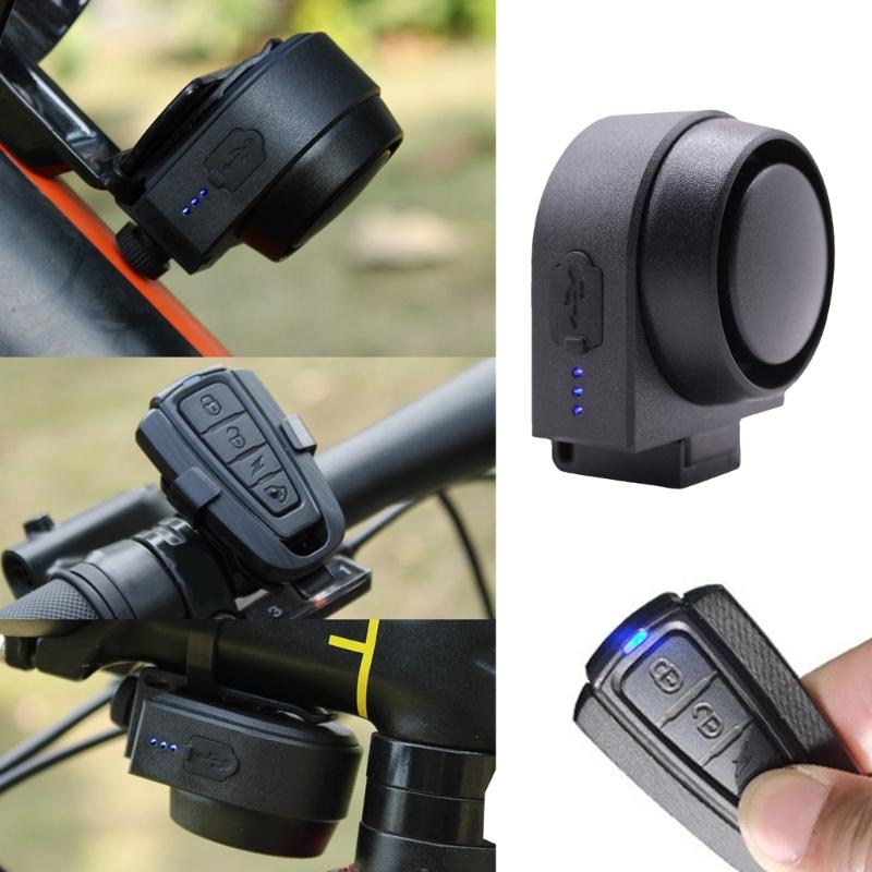 Elektrisches Fahrradhorn 115DB Erwachsene Kinder Rollerglocken Fernbedienung Fahrradhupe Alarm Wasserdicht Elektronische Fahrradhörner