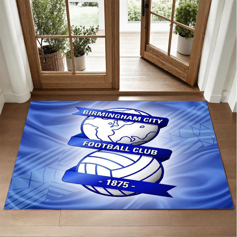 Birmingham City Design Crystal Velvet Rug Soft Decorative Mat for Bedroom Entrance