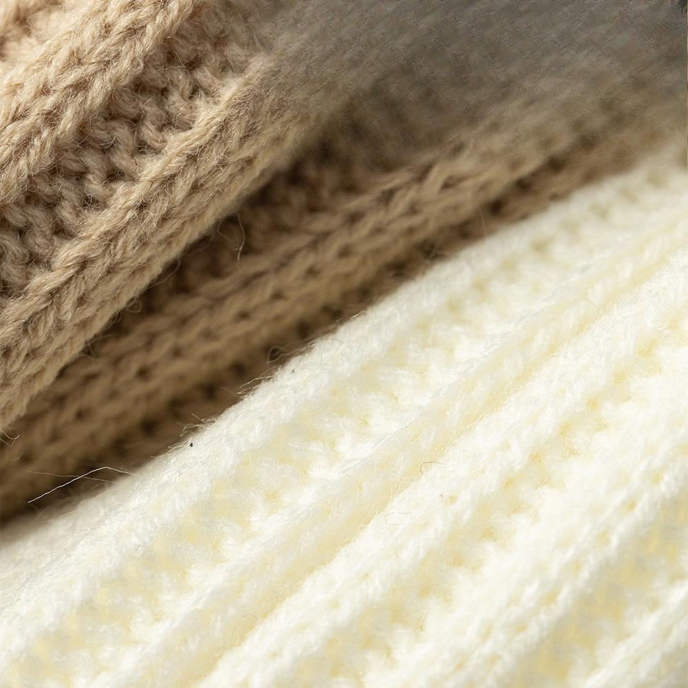 Thickened Vertical Bar Pile-up Socks for Autumn and Winter, Thickened Calf Socks, and Warm Leg Protection Socks