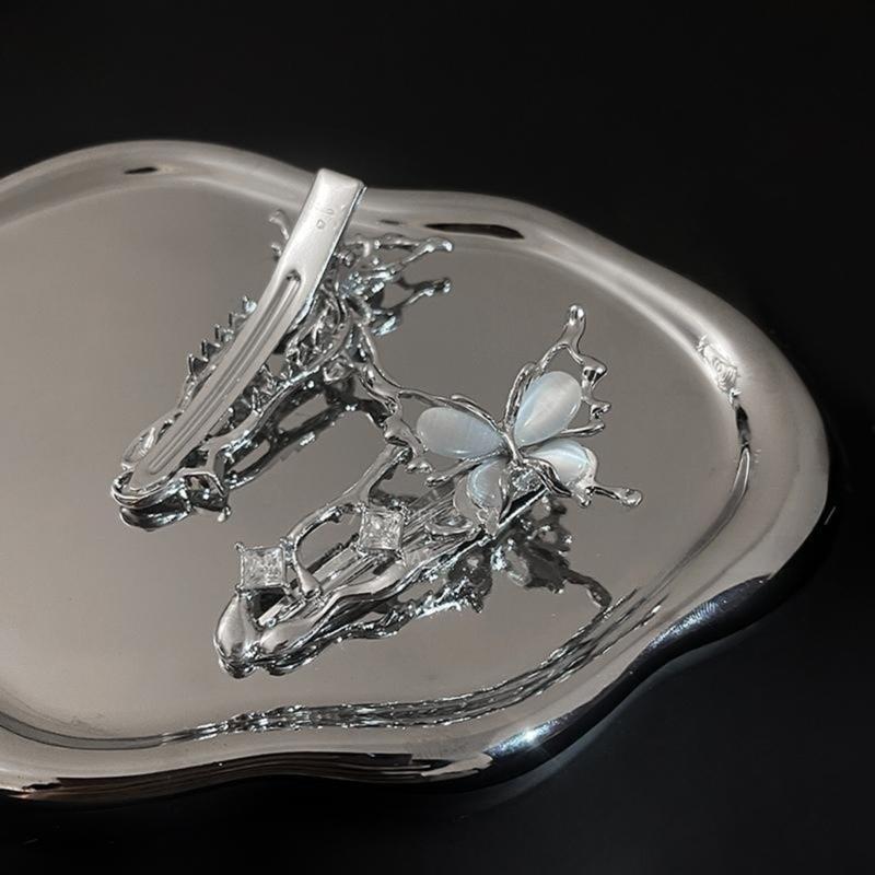 Metallic Butterfly Hairpin Subcultures Side Hairclip 2000S Girl Hair Styling Accs