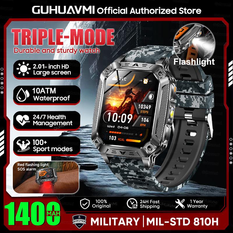 New 1400mAh Super Battery Durable Adult Smart Watch 2.01 inch GPS Trajectory 10ATM Waterproof BT Call Sports Smartwatch Men