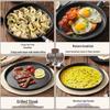 UOSO Multi-Purpose Non-Coated Cast Iron Griddle Pan
