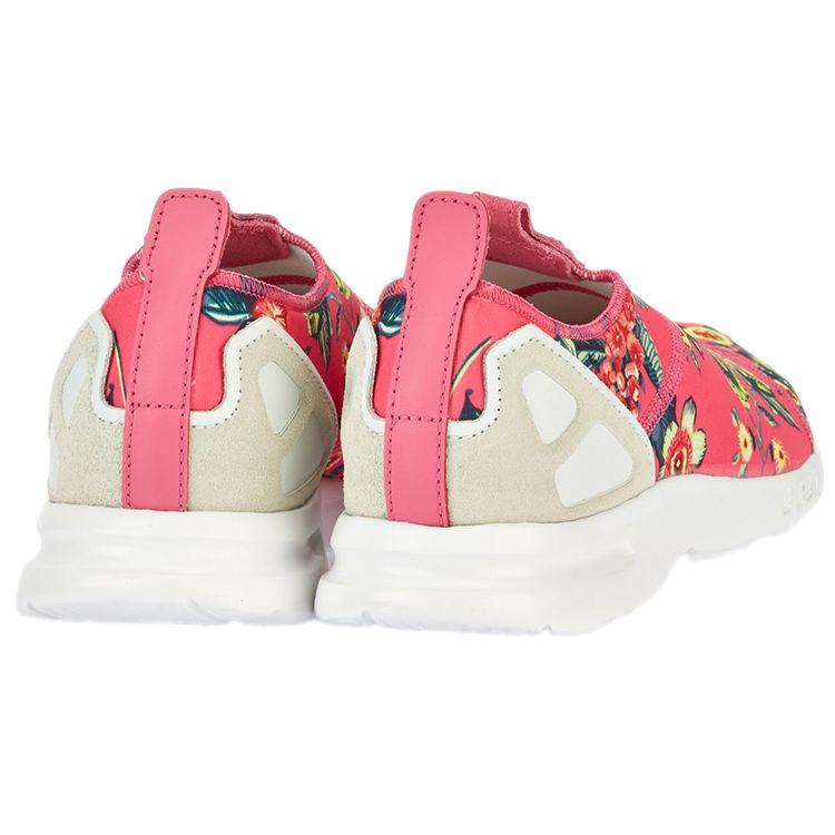 Adidas Originals ZX Flux Smooth Slip On Comfortable Breathable Low Top Running Shoes Women Sneaker Pink S78960