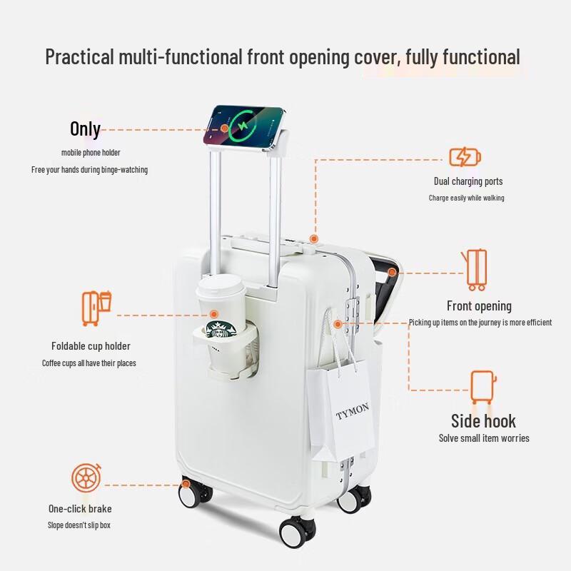 Tymon Smart Bagasje med Aluminiumsstativ og USB-lading