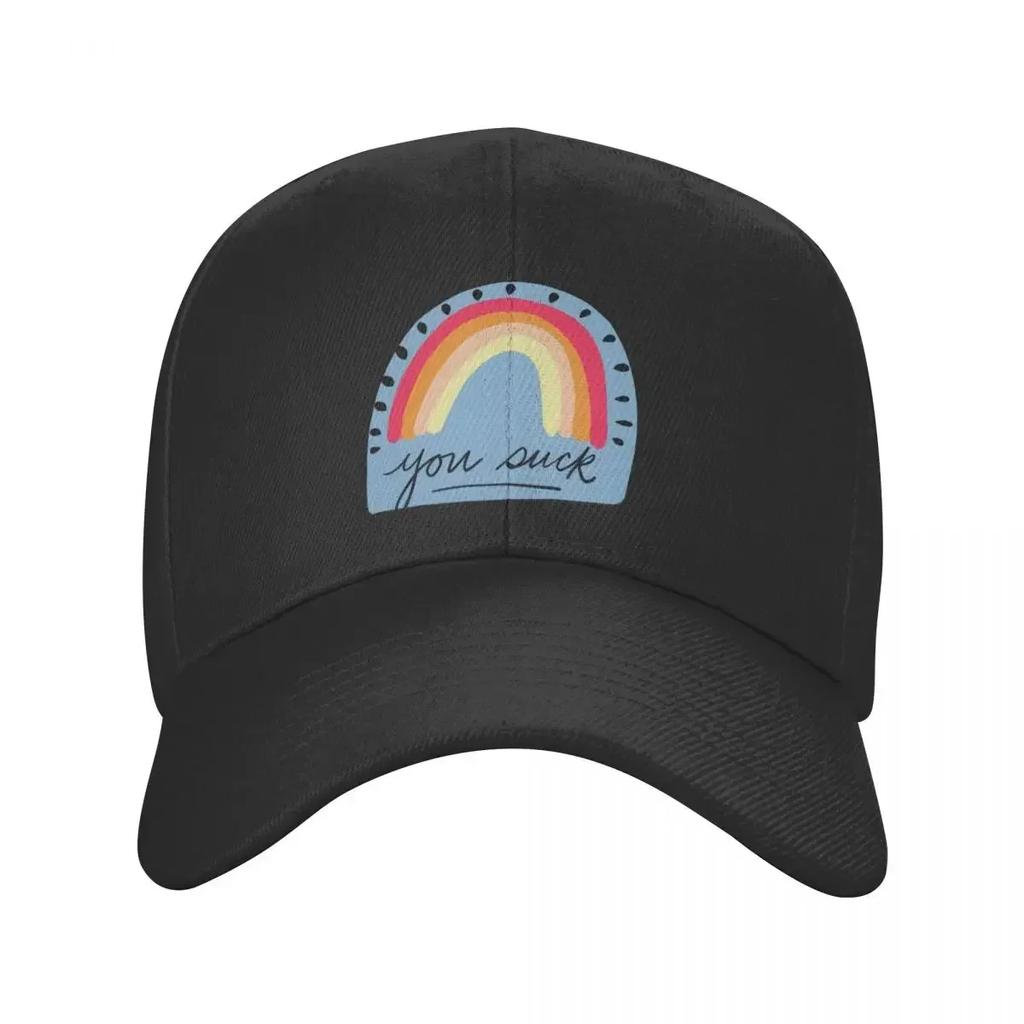 You suck rainbow Baseball Cap birthday tea Hat Cosplay WoWoUnisex Hats WoUnisexs