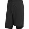 Comfortable Soft Solid Color Five-Point Sports Shorts Men Shorts Black BQ7245